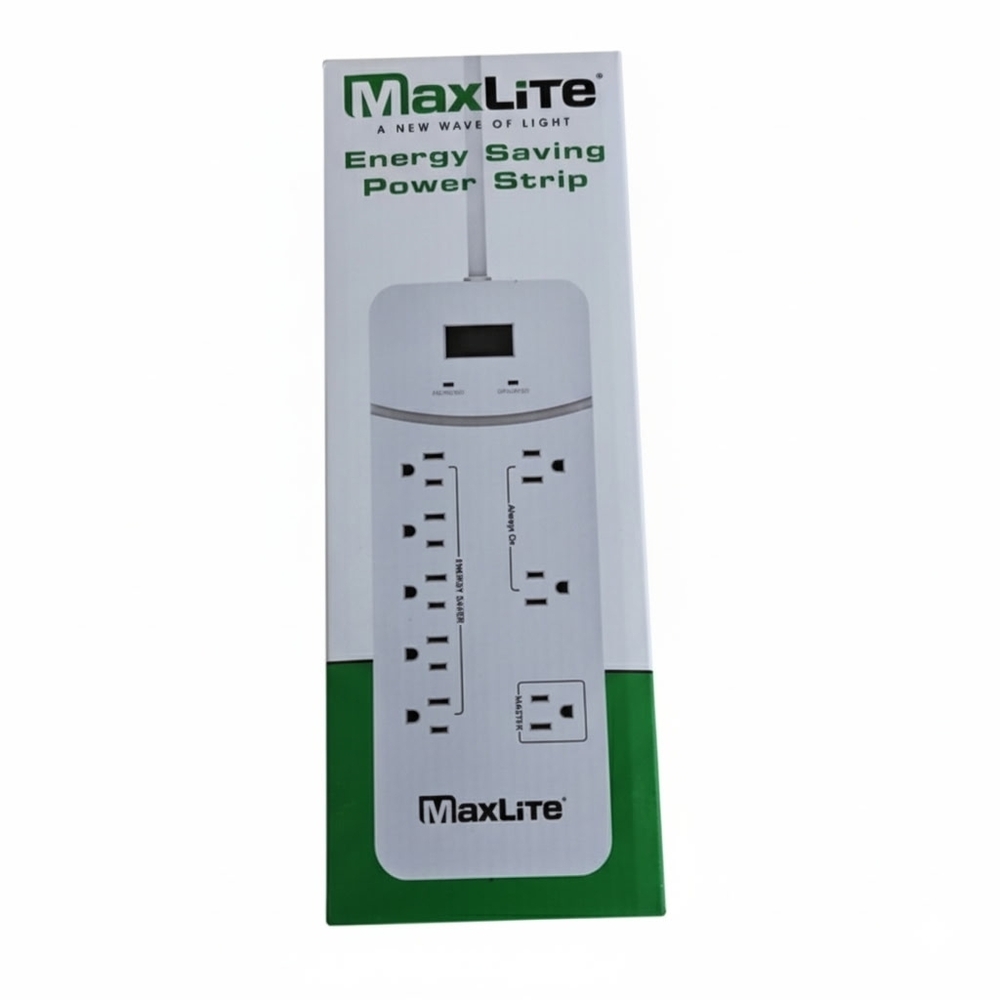 MaxLite Energy Saving Power Strip - White